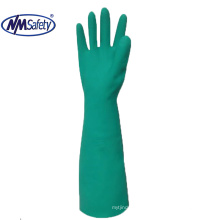 NMSAFETY long cuff 45CM  Green Nitrile Chemical Resistant Glove long cuff working glove